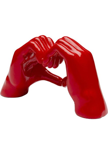 Heart Hands Kırmızı Dekoratif Obje modelleri
