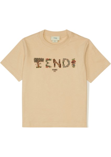 Bej Kız Çocuk T-Shirt