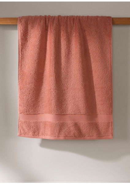 Luxe Kiremit Rengi Pamuklu Yüz Havlusu 50X90 cm modelleri