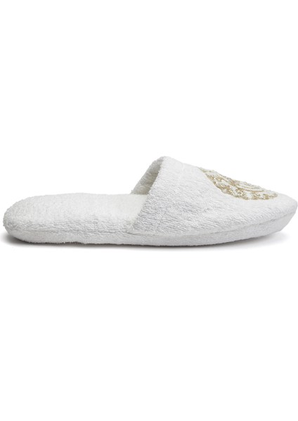 Medusa Beyaz Unisex Havlu Terlik