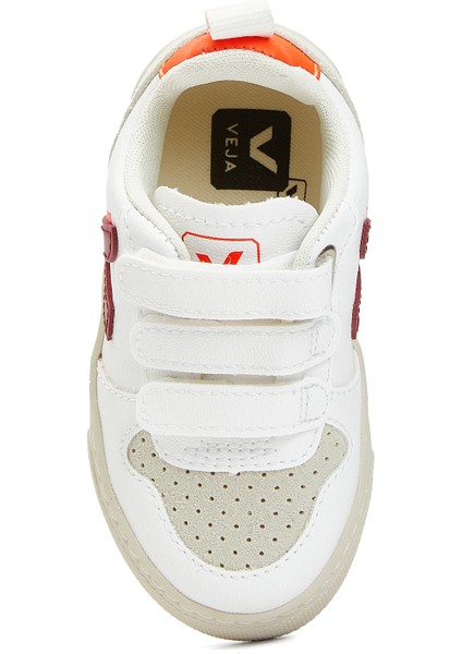 Small V-10 Cwl Beyaz Unisex Çocuk Deri Sneaker