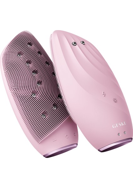 Sonic Thermo Pembe 8'i 1 Arada Yüz Temizleme Fırçası ve Yüz Gerdirici Cilt Temizleme Cihazı