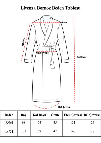 Livenza Antrasit Pamuklu Pike Unisex Bornoz