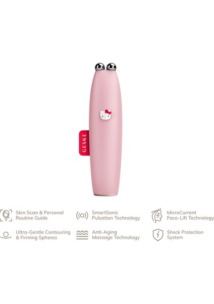 Microcurrent Face-Lift Pen Pembe 6'sı 1 Arada Micro Akım Yüz Germe Kalemi