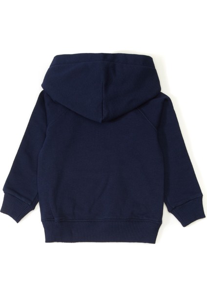 Lacivert Kapüşonlu Çocuk Sweatshirt
