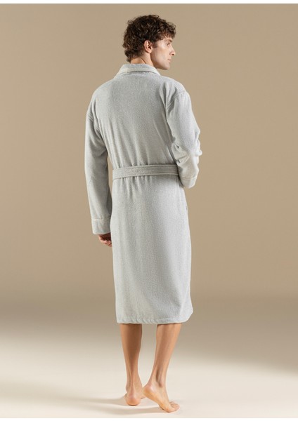 Vissana Natural Gri Unisex Bornoz