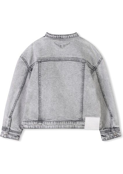 Gri Kız Çocuk Denim Ceket fiyatları