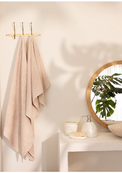 Sedef Ekru 3'lü Banyo Aksesuar Seti