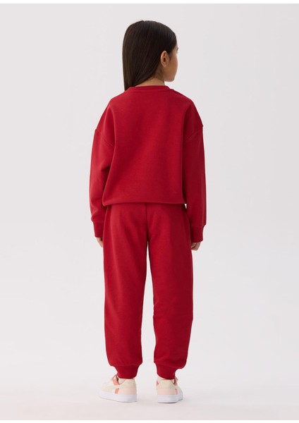 Kırmızı Unisex Çocuk Eşofman Altı