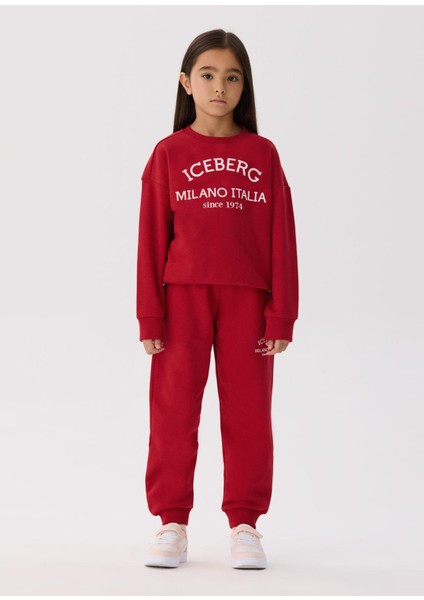 Kırmızı Unisex Çocuk Eşofman Altı