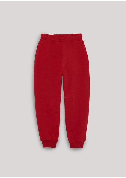 Kırmızı Unisex Çocuk Eşofman Altı