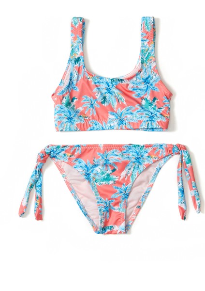 California Pembe Kız Çocuk Bikini Takımı