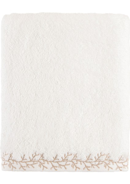 Coralle Ekru Bambu Yüz Havlusu 50 x 90 cm