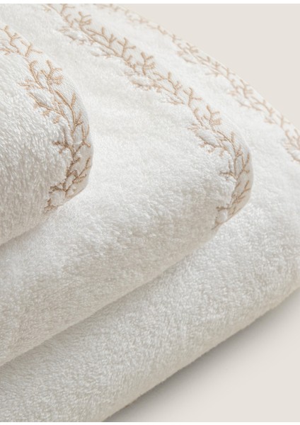 Coralle Ekru Bambu Yüz Havlusu 50 x 90 cm fırsatları
