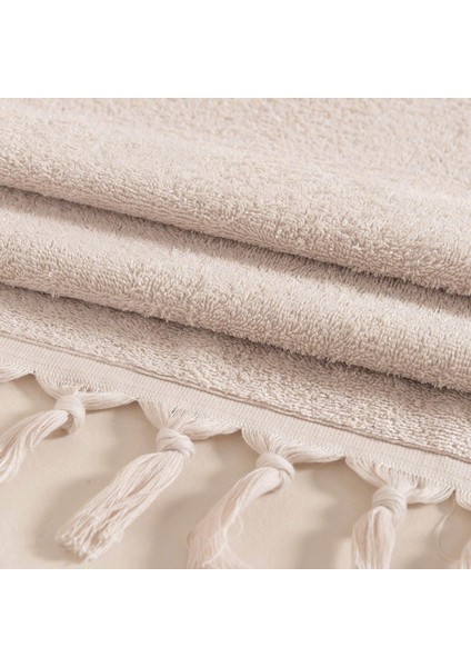 Hemillie Bej Banyo Havlusu 70X140 cm
