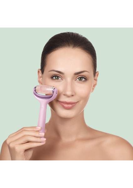 Microneedle Face & Body Pembe 9'u 1 Arada Mikro Iğne Yüz ve Vücut Roller