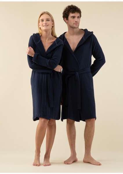 Armin Marin Mavi Unisex Bornoz