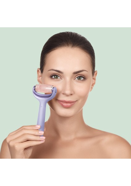 Microneedle Face & Body Mor 9'u 1 Arada Mikro Iğne Yüz ve Vücut Roller