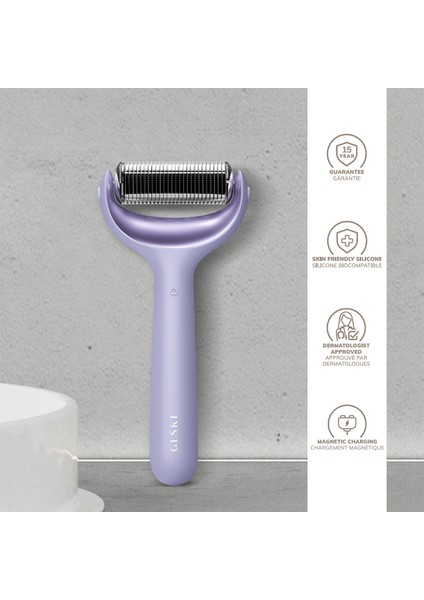 Microneedle Face & Body Mor 9'u 1 Arada Mikro Iğne Yüz ve Vücut Roller