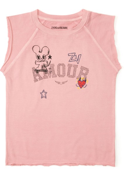 Pembe Kız Çocuk T-Shirt