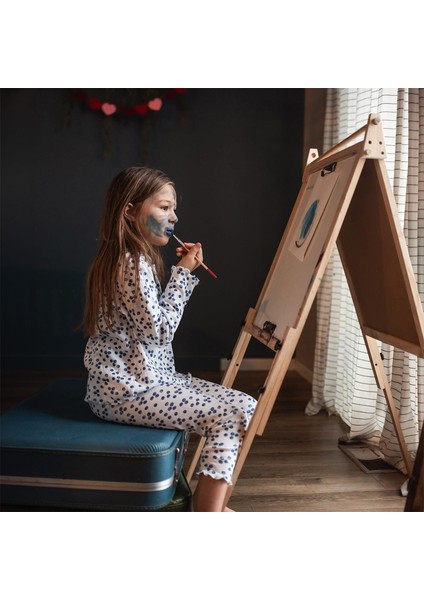 Yabanmersini Beyaz Uzun Kollu Kız Çocuk Pijama Takımı