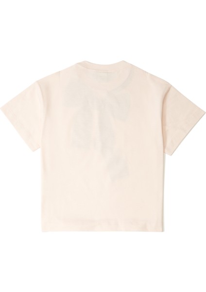 Pembe Logo Detaylı Kız Çocuk T-Shirt fiyatları