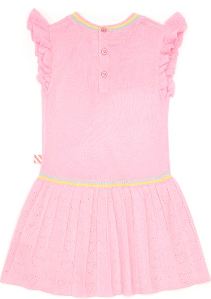 Pembe Pileli Kız Çocuk Elbise
