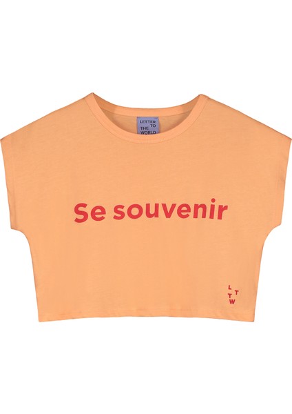 La Turuncu Kız Çocuk Organik Pamuk T-Shirt
