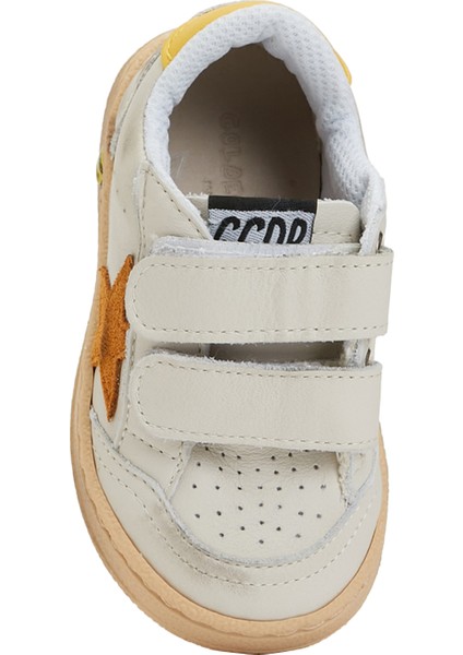 Ball Star Krem Kız Çocuk Deri Sneaker fırsatları