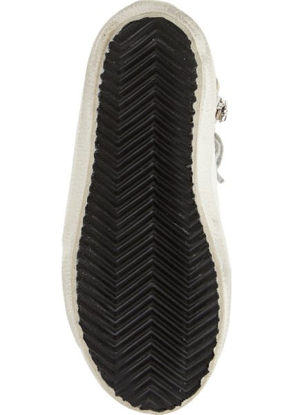 Slide Beyaz Unisex Çocuk Deri Sneaker