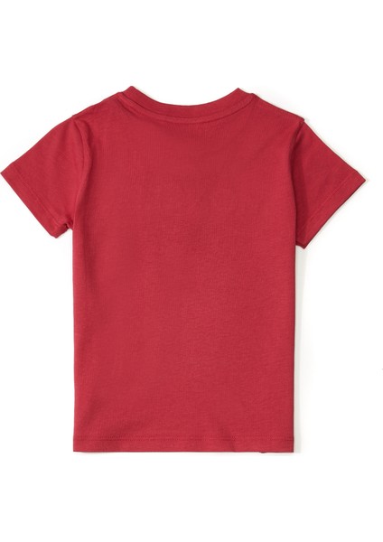 Kırmızı Logolu Kız Çocuk T-Shirt