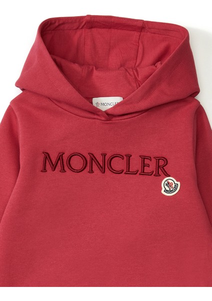 Kırmızı Kapüşonlu Kız Çocuk Sweatshirt
