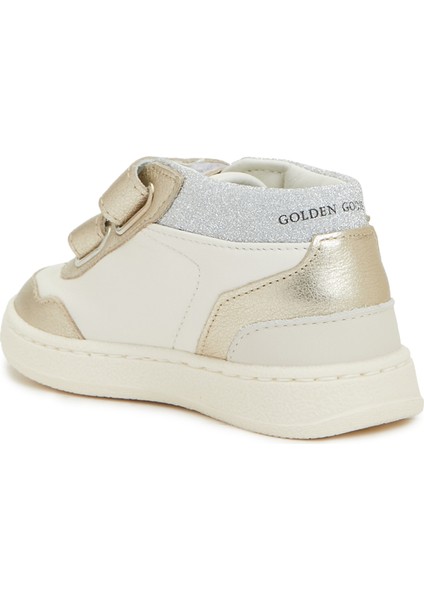 June Beyaz Gold Kız Çocuk Deri Sneaker modelleri