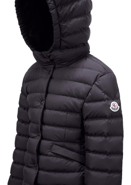 Siyah Kapüşonlu Kız Çocuk Mont
