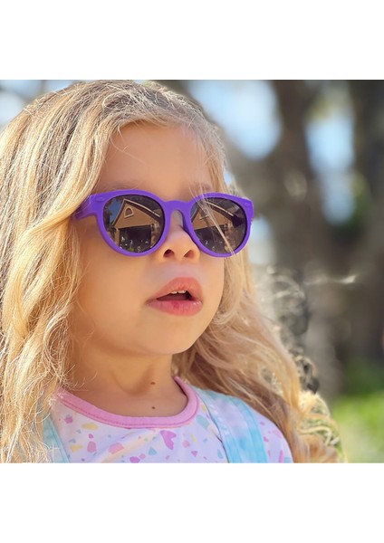 Round Model Daphne Mor Aynalı Çocuk Güneş Gözlüğü modelleri