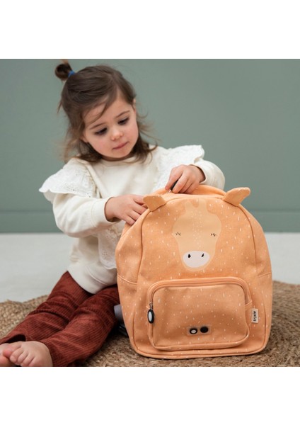 Mrs. Giraffe Sarı Unisex Çocuk Sırt Çantası