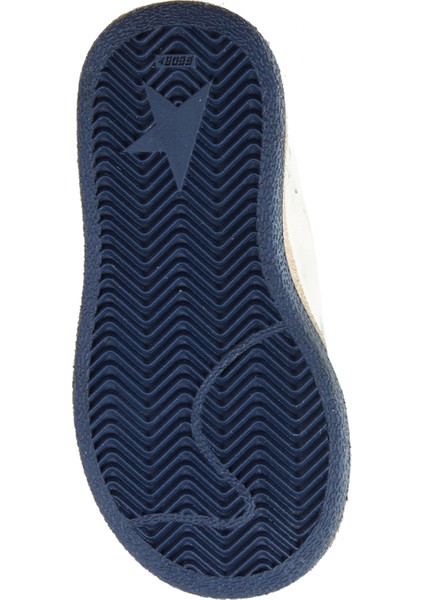 Beyaz Yıldız Patchli Unisex Çocuk Deri Sneaker indirimleri