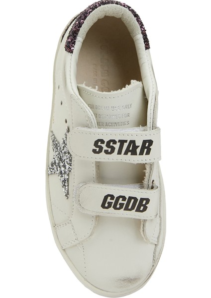 Old School Beyaz Silver Kız Çocuk Deri Sneaker fırsatları