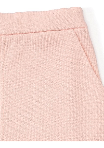 Pembe Logo Detaylı Kız Çocuk Etek
