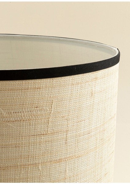 Tolko Natural Siyah Rattan Abajur
