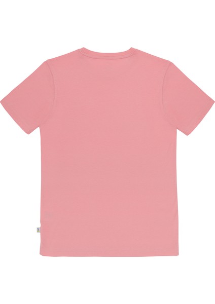 Pembe Organik Pamuk Kız Çocuk T-Shirt fiyatları
