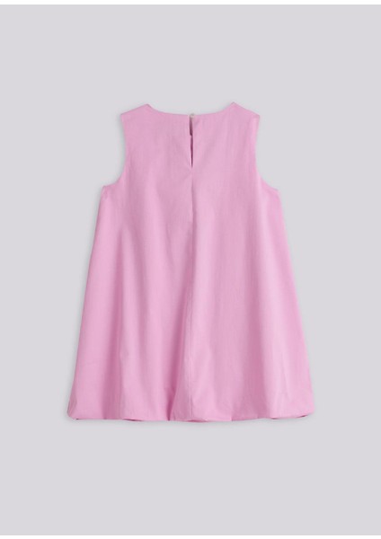 Pembe Sıfır Kol Kız Çocuk Elbise