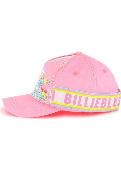 Pembe Logo Bantlı Kız Çocuk Şapka fiyatları