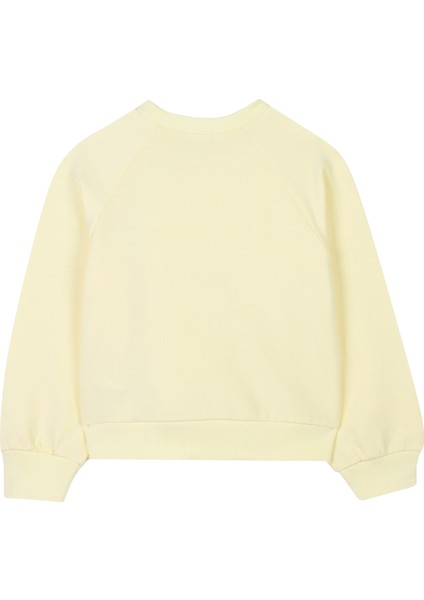 Sarı Kız Çocuk Sweatshirt