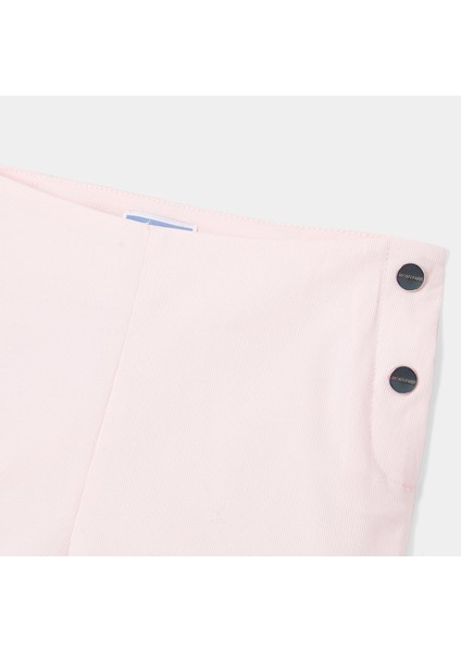 Toz Pembe Kız Çocuk Fistolu Şort