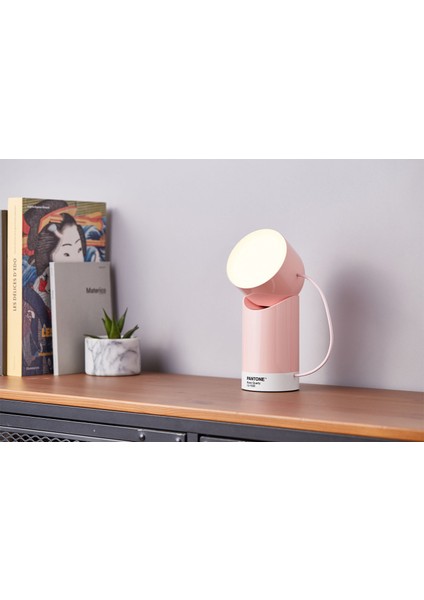 x Pantone Orbe Açık Pembe LED Masa Lambası