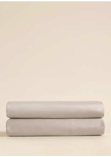Bej Çift Kişilik Çarşaf 240X260 cm
