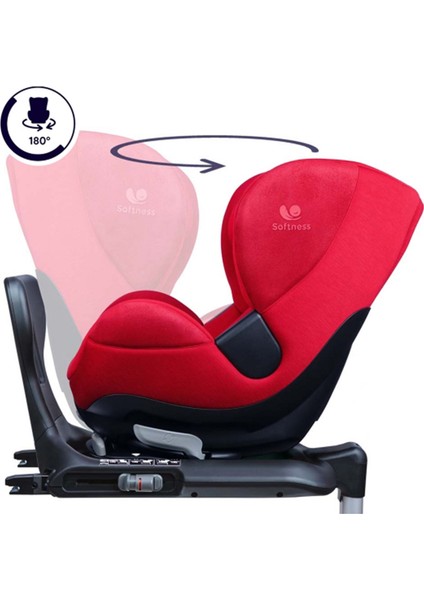 Gaia Softness I-Size Isofix'li 0-18 kg Kırmızı Oto Koltuğu