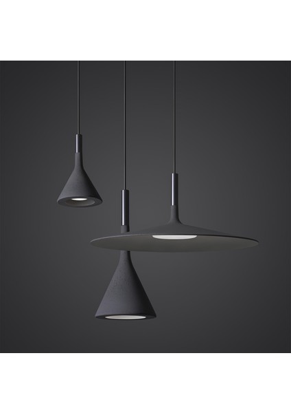 Foscarini Aplomb Büyük Antrasit Sarkıt Aydınlatma