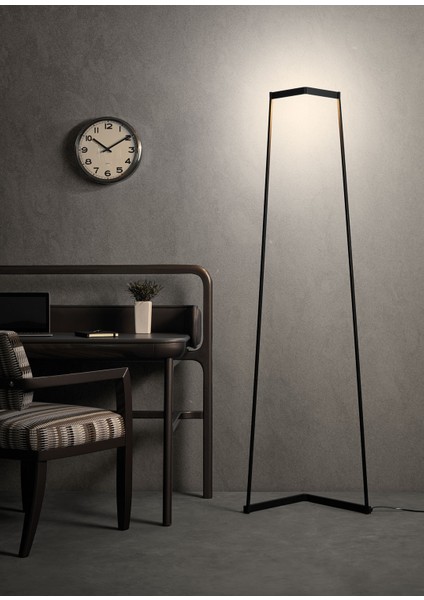 Minimal Siyah LED Lambader